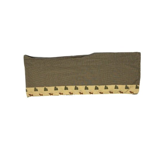 Vintage Park Designs Cabin Valances Curtains Lodge Plaid Moose Elk Hunting Set - Picture 2 of 9